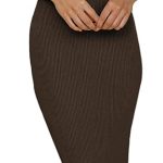NauLon Womens Sexy Cut Out Waist Open Back Bodycon Dress Ankle Length Ribbed Party Club Midi Dresses